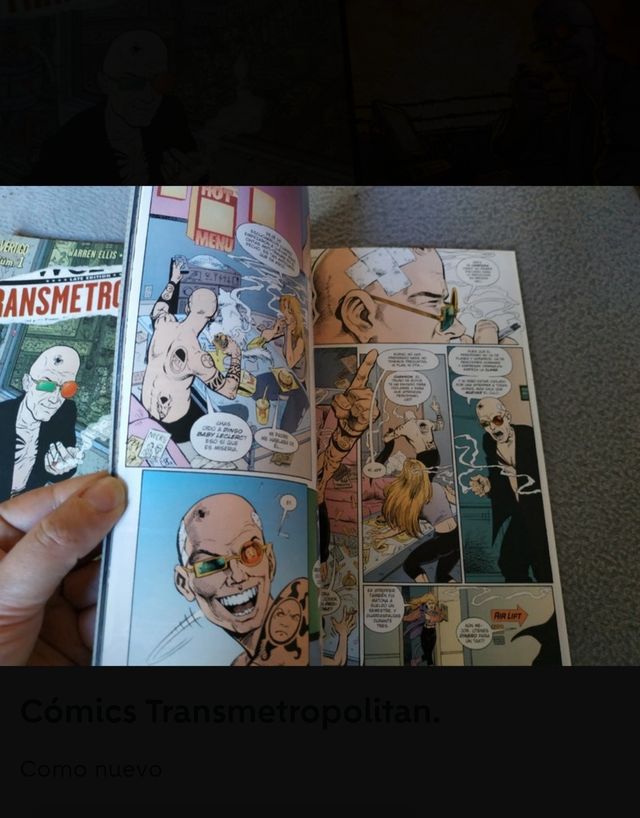 Cómics Transmetropolitan.
