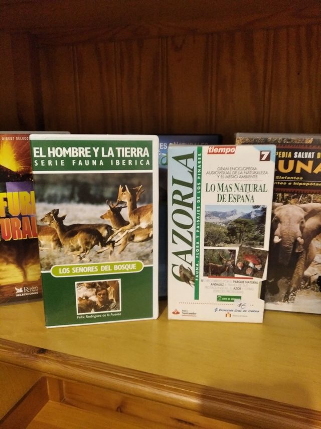 Cintas VHS naturaleza