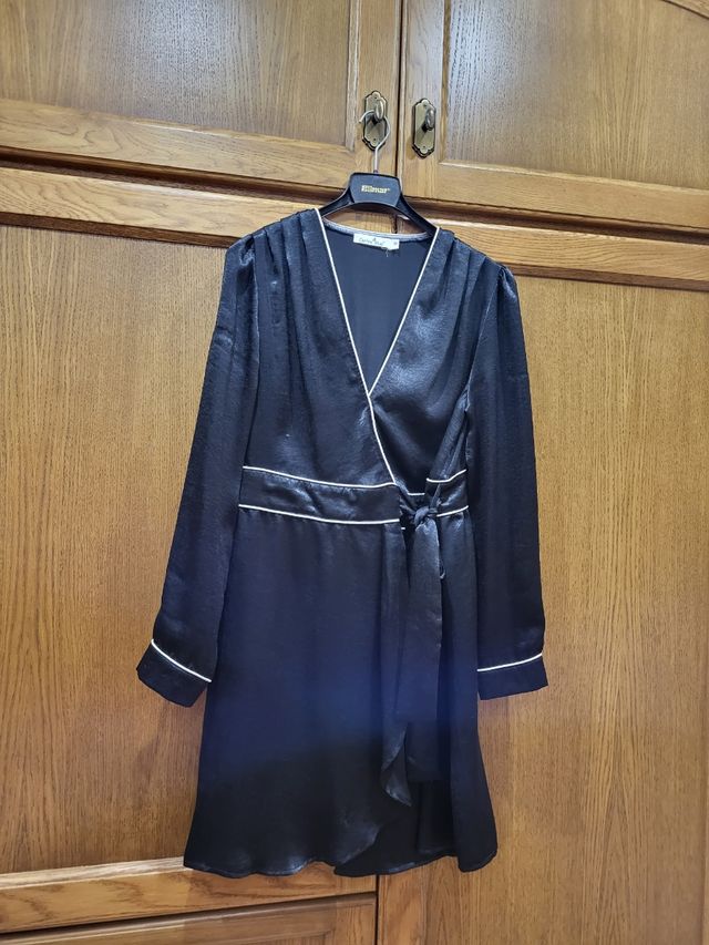 vestido negro, talla M