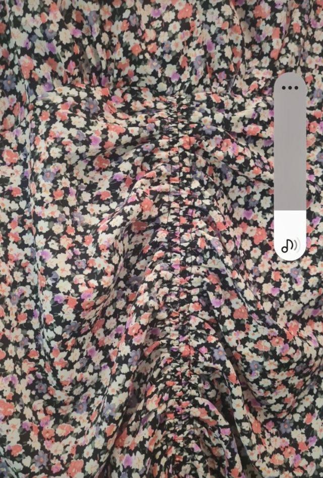 vestido fruncido de florecitas