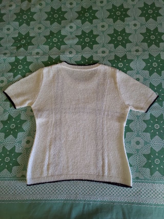 T-shirt bianca righe nere