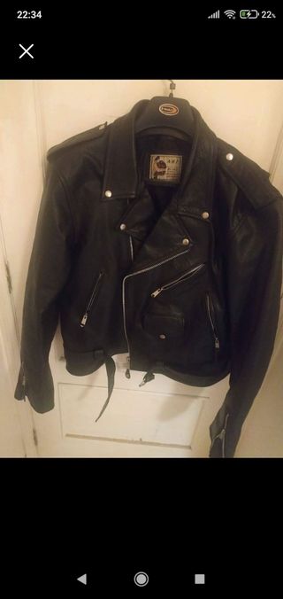 Chaqueta para hombre cuero de segunda mano en WALLAPOP