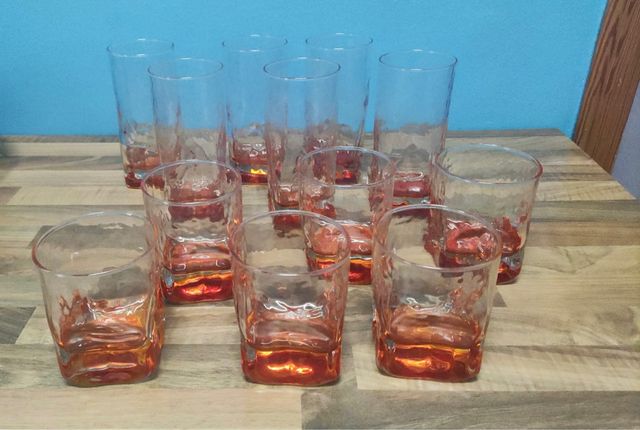 Lote cristalería vasos altos y bajos