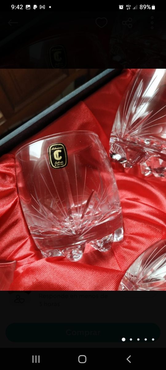 6 vasos whisky + 6 chupitos