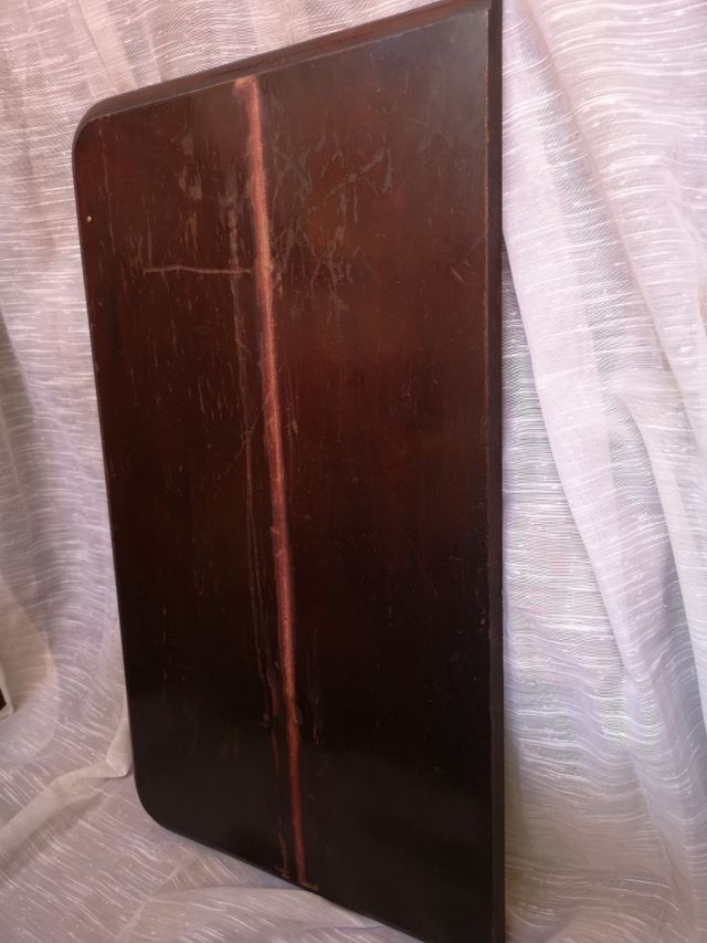 Mesa antigua barco de madera caoba para pared