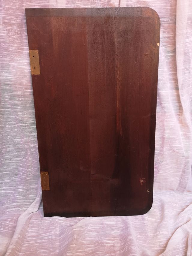 Mesa antigua barco de madera caoba para pared