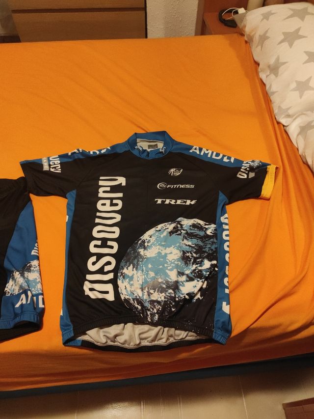 EQUIPAMENTO DE CICLISMO DISCOVERY CHANEL L/XL