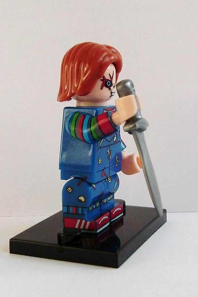 Figurita de Chucky estilo Lego