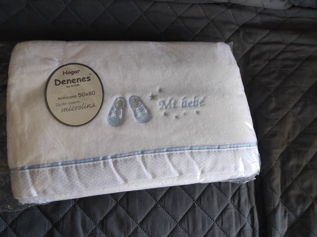 sabana invierno minicuna bebe medida en la foto