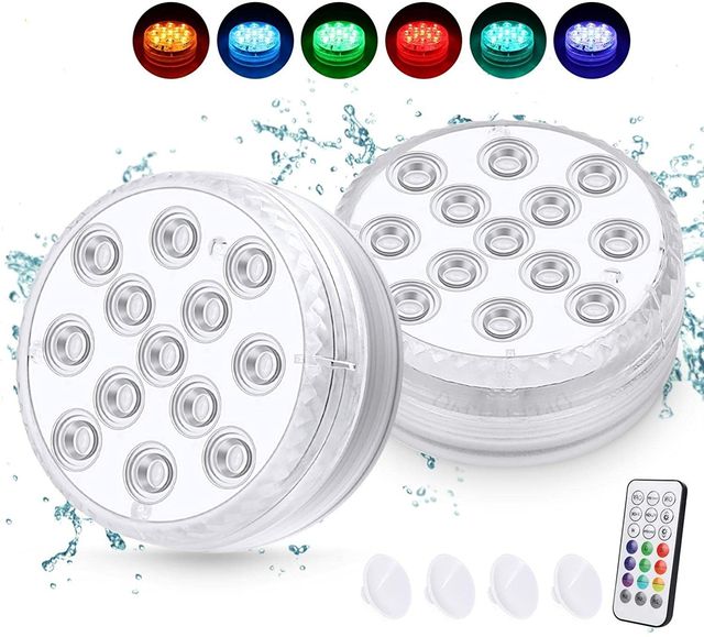 Pack 2 luces led impermeables y sumergibles