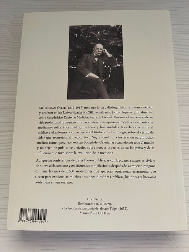 Un estilo de vida, Sir William Osler