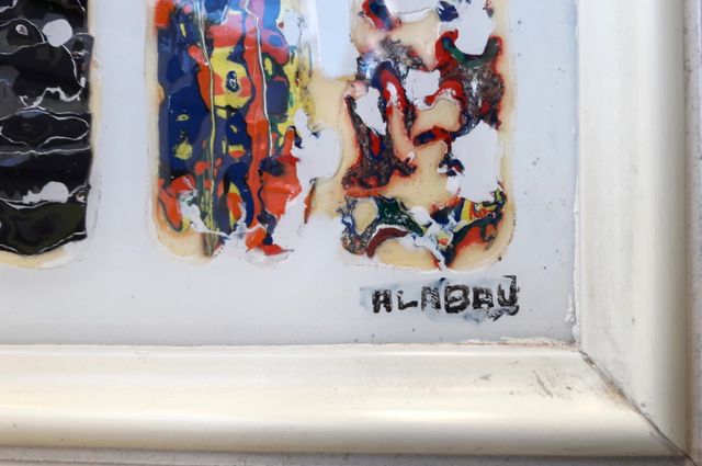 Cuadro Oleo original Eudald Alabau pintura doble