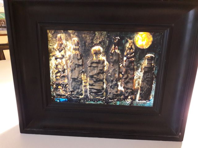 Cuadro Oleo original Eudald Alabau pintura doble