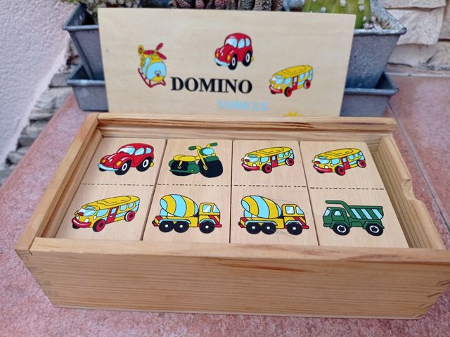 dominó madera infantil