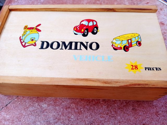dominó madera infantil