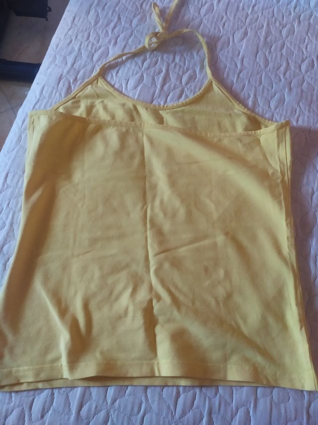 top amarillo talla 38