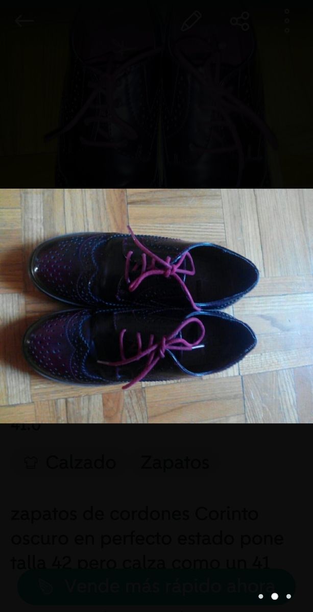 zapatos planos de cordones