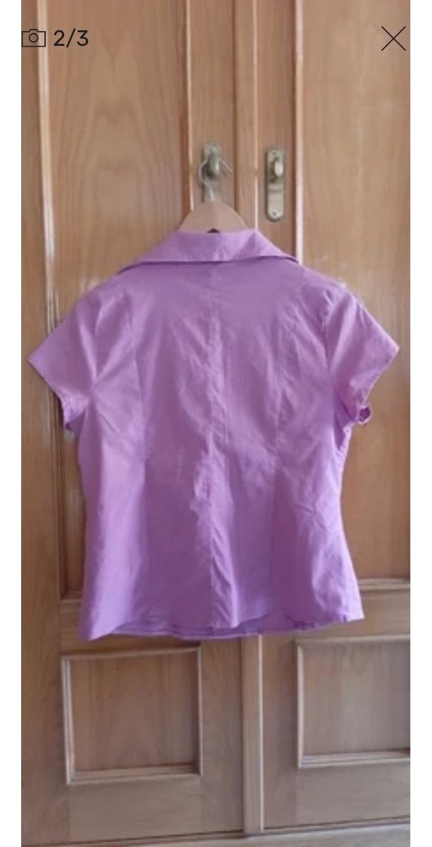 camisa lino y algodón