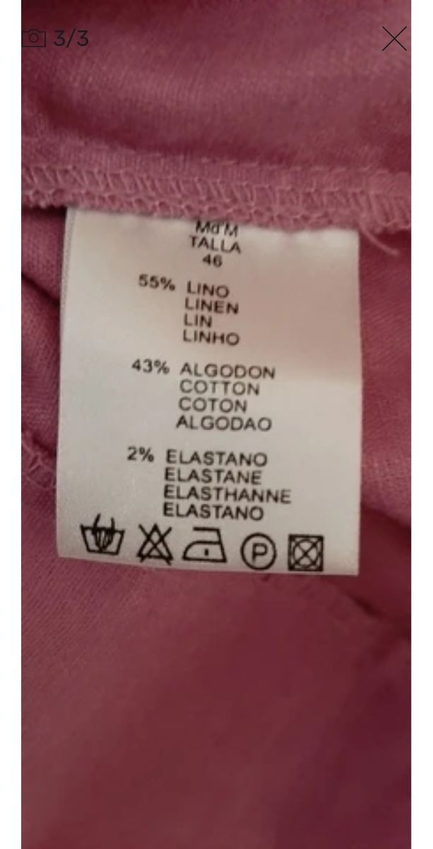 camisa lino y algodón