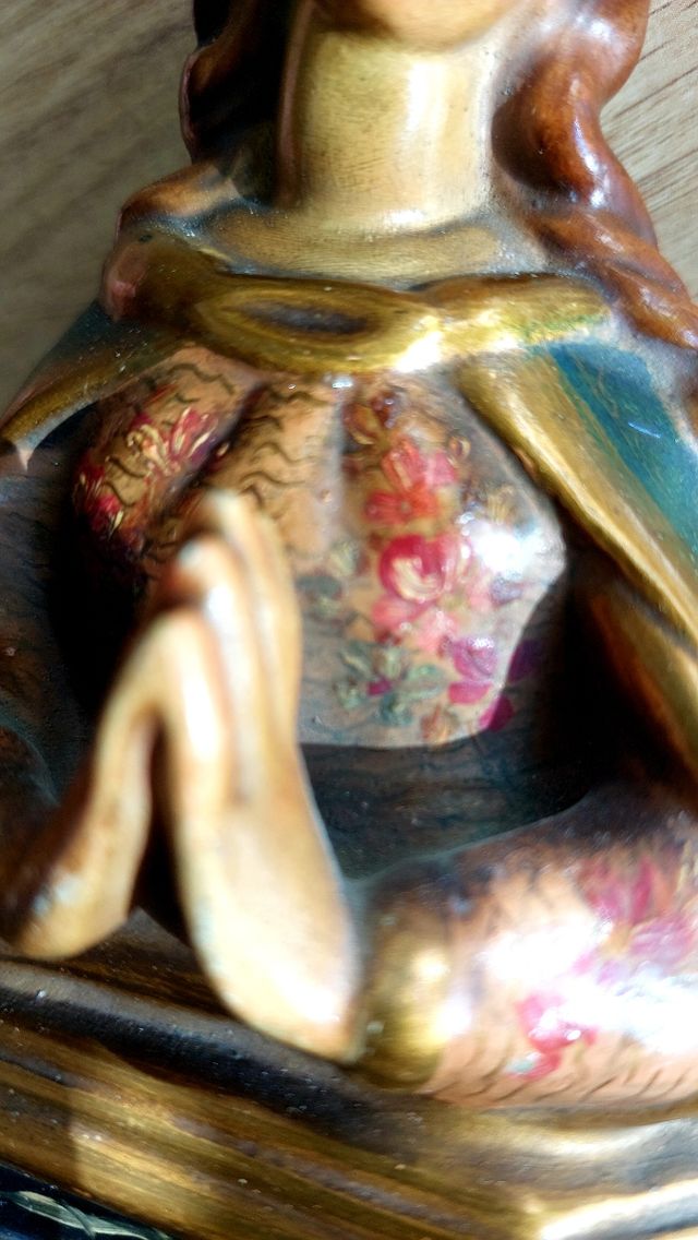 Preciosa figura antigua busto Virgen Maria