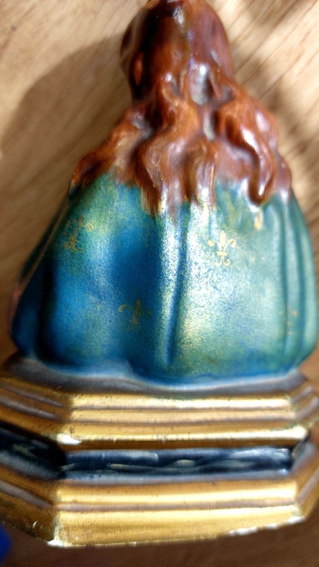 Preciosa figura antigua busto Virgen Maria