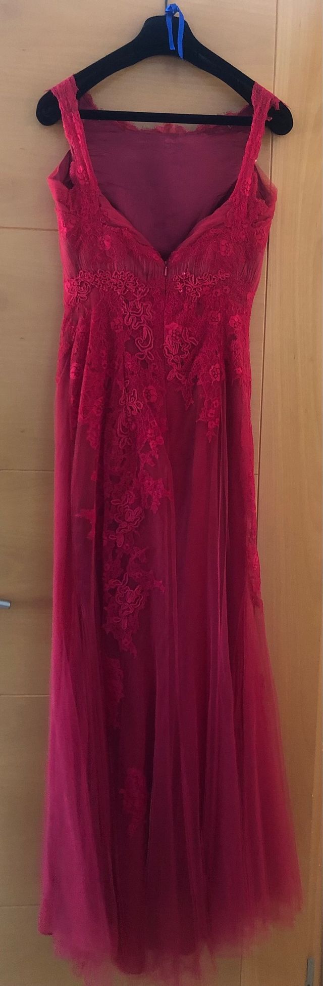 Vestido de tul rojo Pronovias