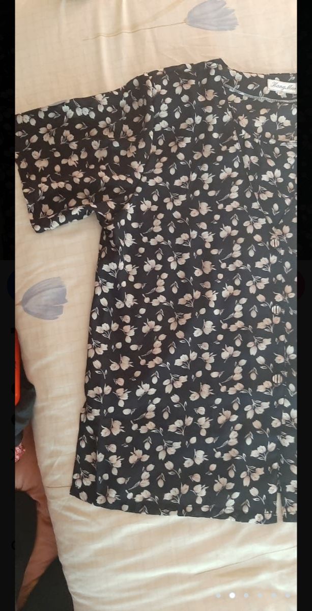 camisa con top estampado