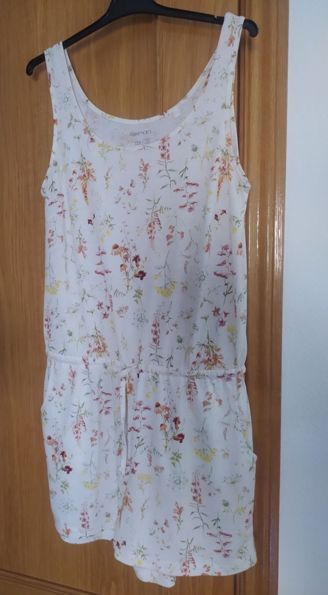 Mono de lidl de mujer, blanco estampado