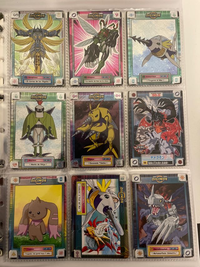 Lote de cartas digimon