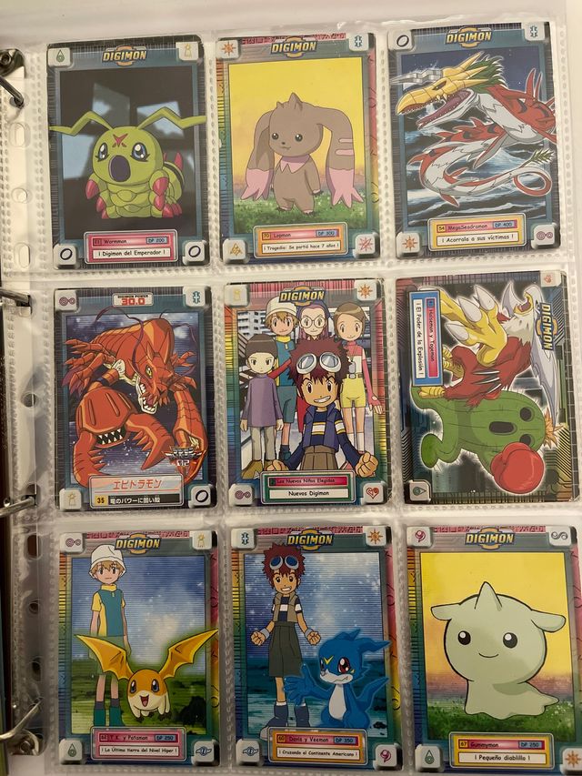 Lote de cartas digimon