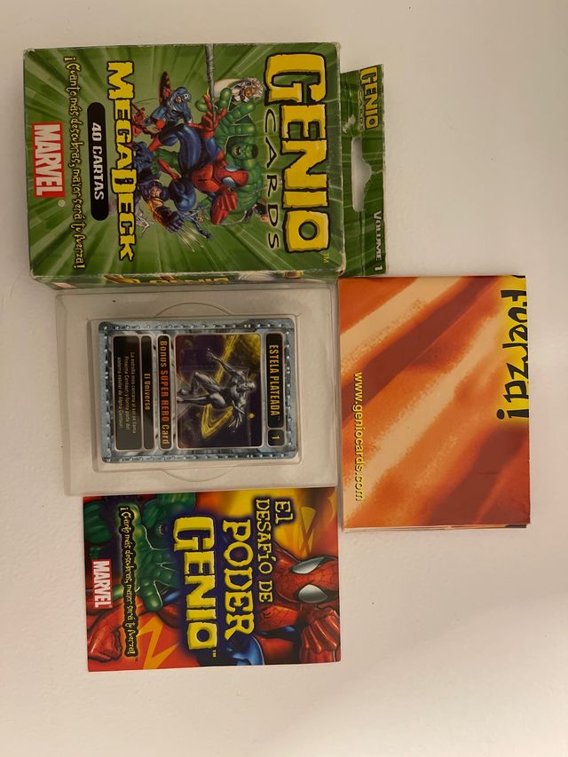 Cartas Marvel genio cards