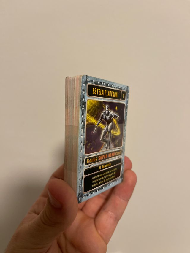 Cartas Marvel genio cards