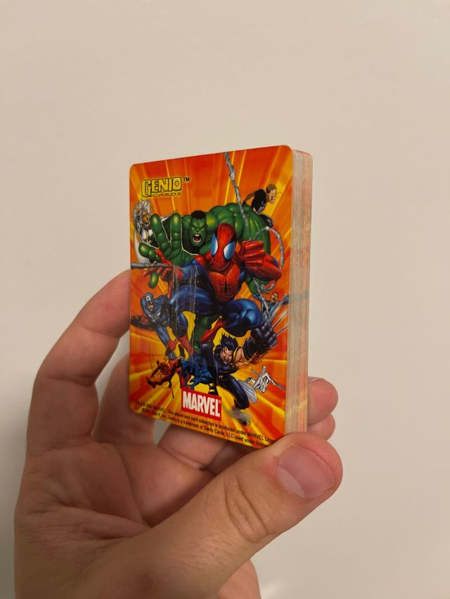 Cartas Marvel genio cards