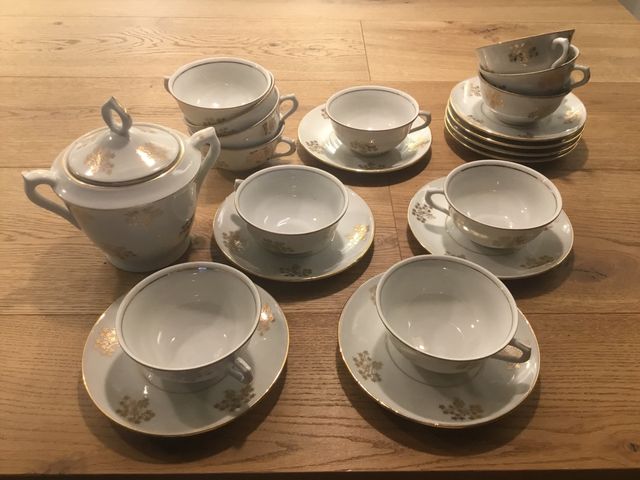 Juego de cafe antiguo Porcelaine de France