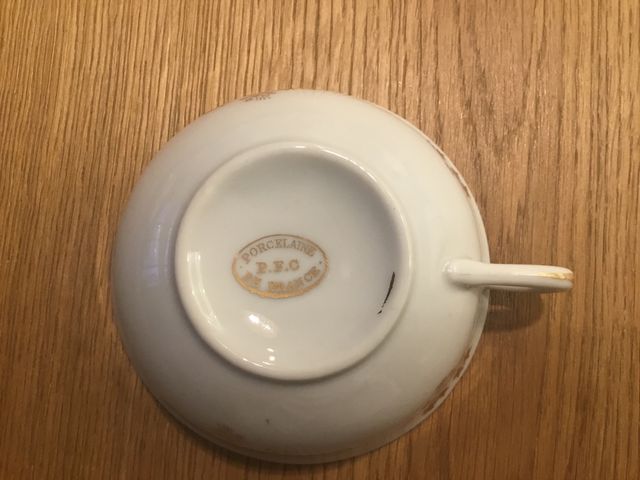 Juego de cafe antiguo Porcelaine de France