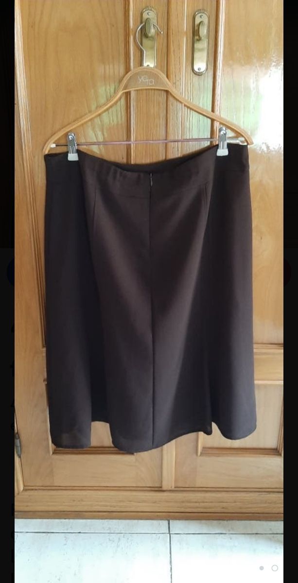 falda marrón talla 48
