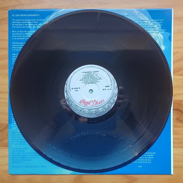 LP Vinilo de Moris-13 Mujeres, Chapa Discos 1981