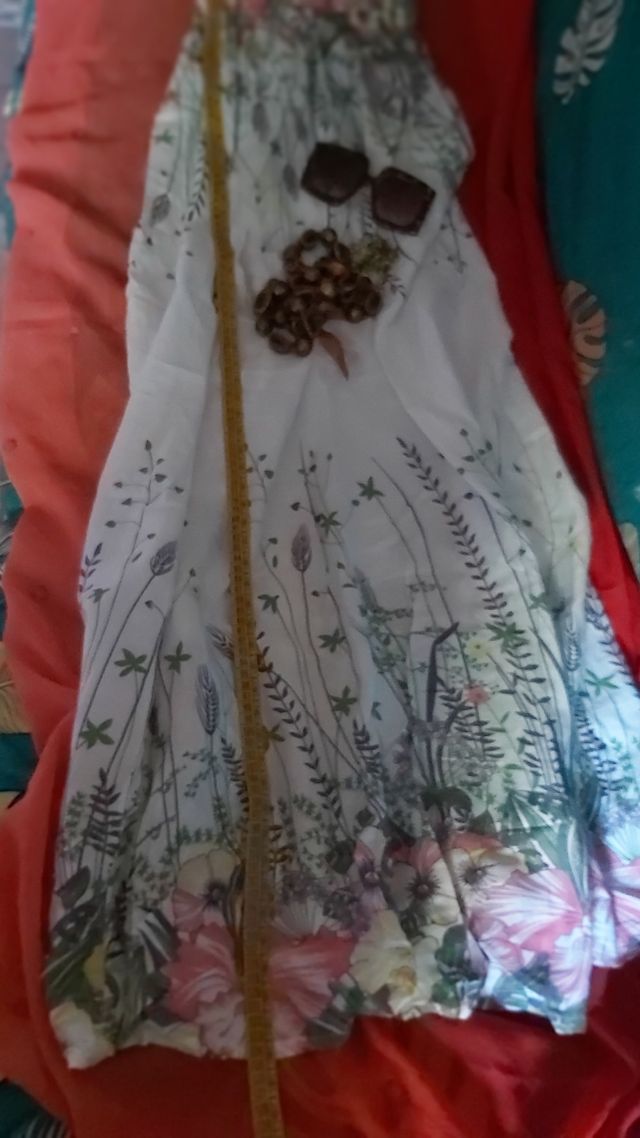 🌸Abito lungo bianco 100% cotone Meraviglioso!