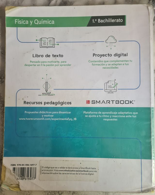 Física y química 1 bachillerato Mc Graw Hill de segunda mano por 14 EUR en Huelva en WALLAPOP