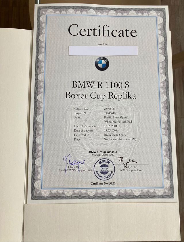 Bmw R 1100 S  "Boxer cup"