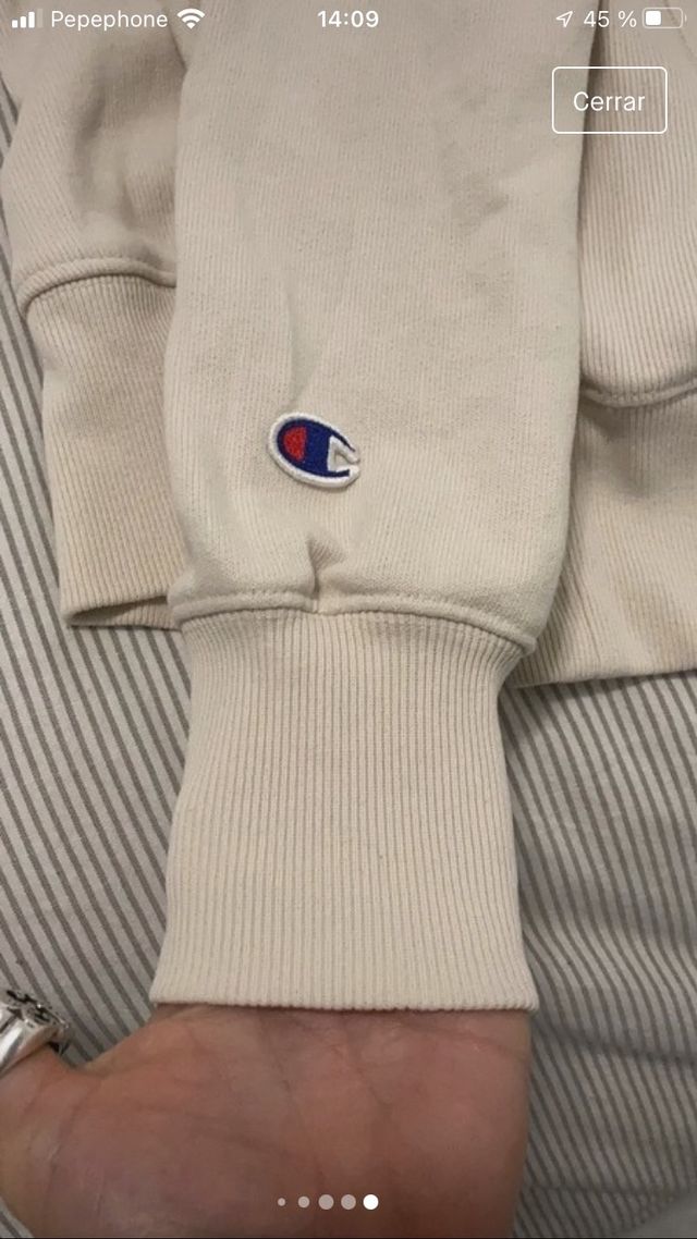 Sudadera champion color manteca