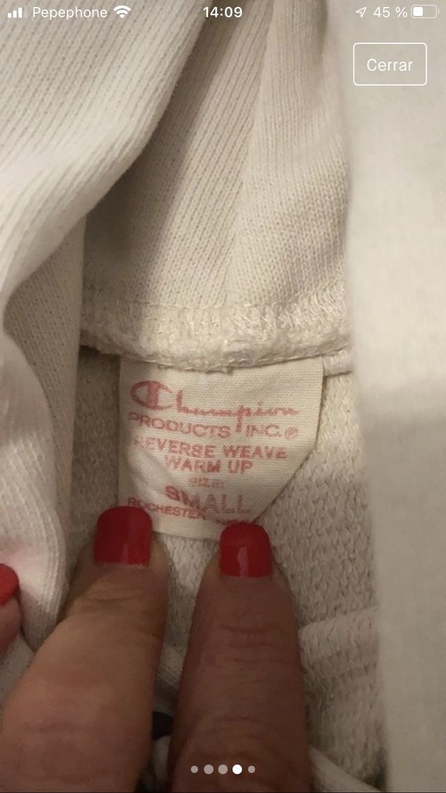 Sudadera champion color manteca