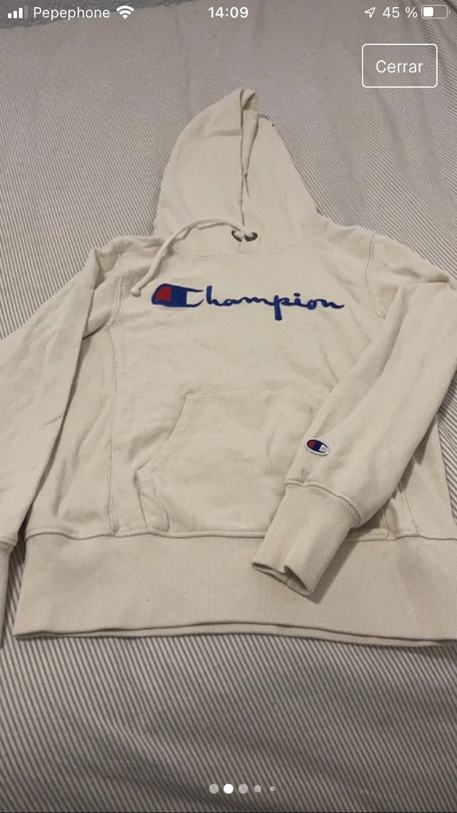 Sudadera champion color manteca