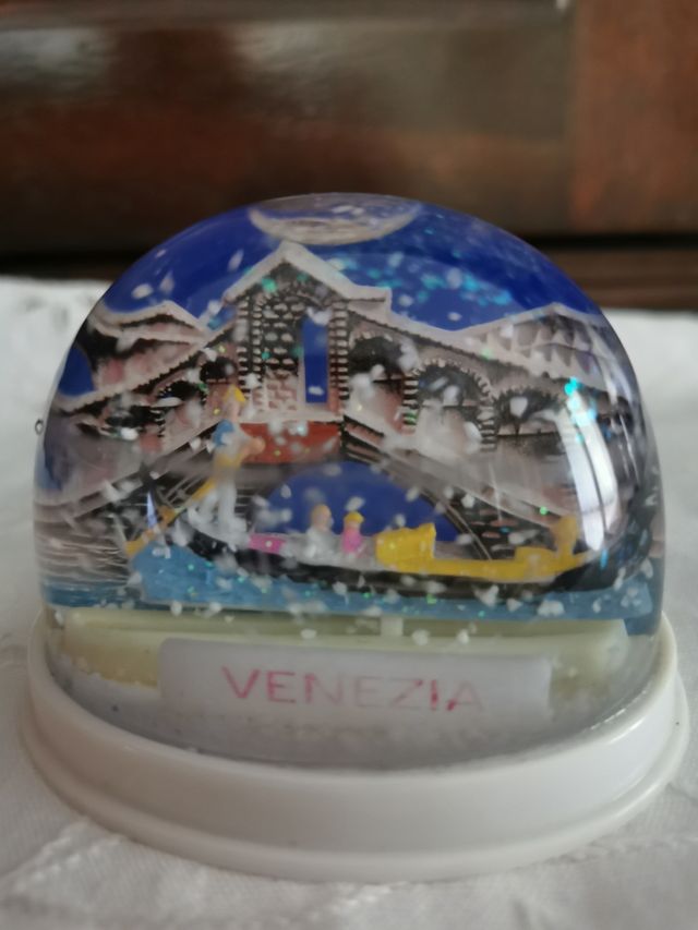 1980 vintage globo di neve di Venezia