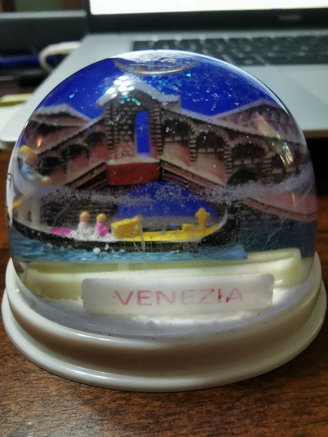 1980 vintage globo di neve di Venezia