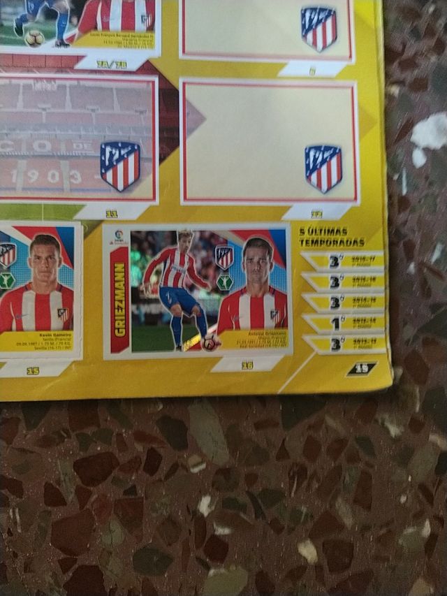 album y tablero de juego la liga 17-18