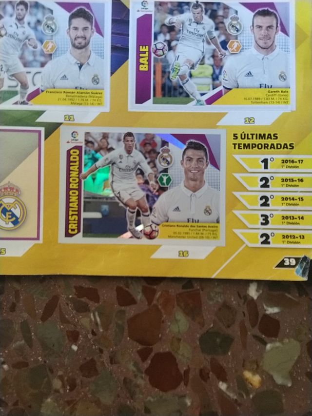 album y tablero de juego la liga 17-18