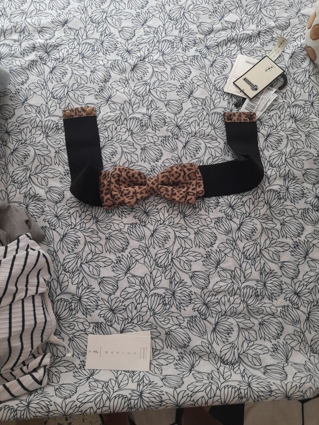 cinto de animal print