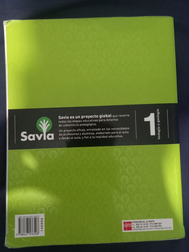 Libro biológia y geología 1 bachiller Savla