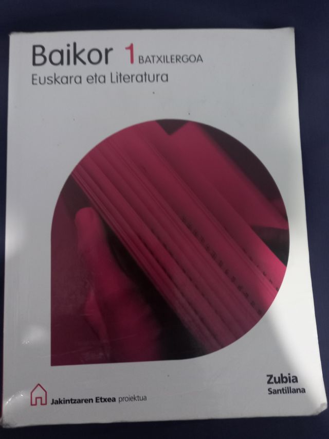 Libro euskera 1 bachiller Baikor